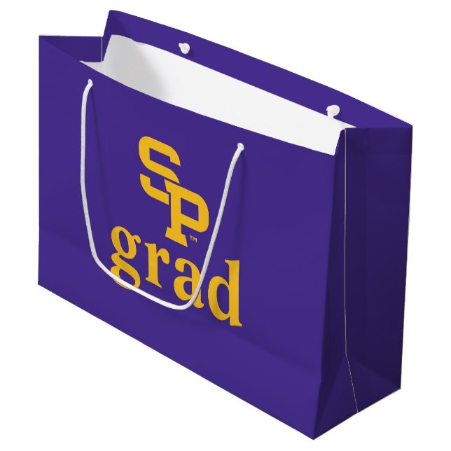University of Wisconsin Stevens Point  Graduation Large Gift Bag (Front Angled)