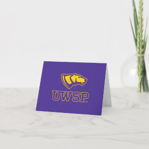 University of Wisconsin Stevens Point  Graduation Letterpress Thank You Card