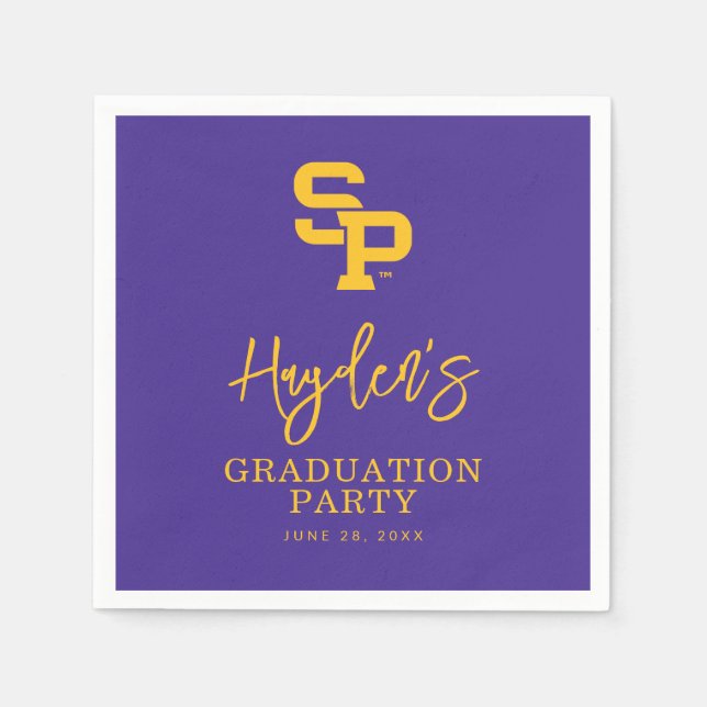University of Wisconsin Stevens Point  Graduation Napkins (Front)