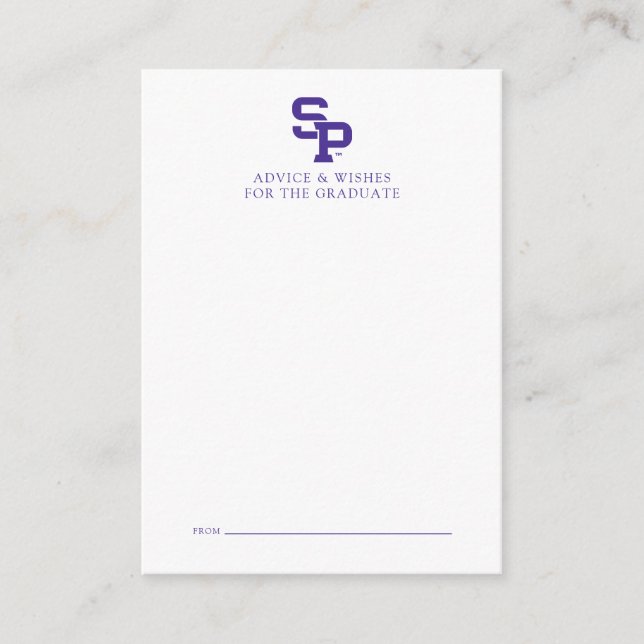 University of Wisconsin Stevens Point  Graduation Note Card (Front)