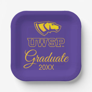 University of Wisconsin Stevens Point Graduation Paper Plates