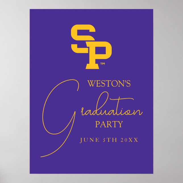 University of Wisconsin Stevens Point  Graduation Poster (Front)