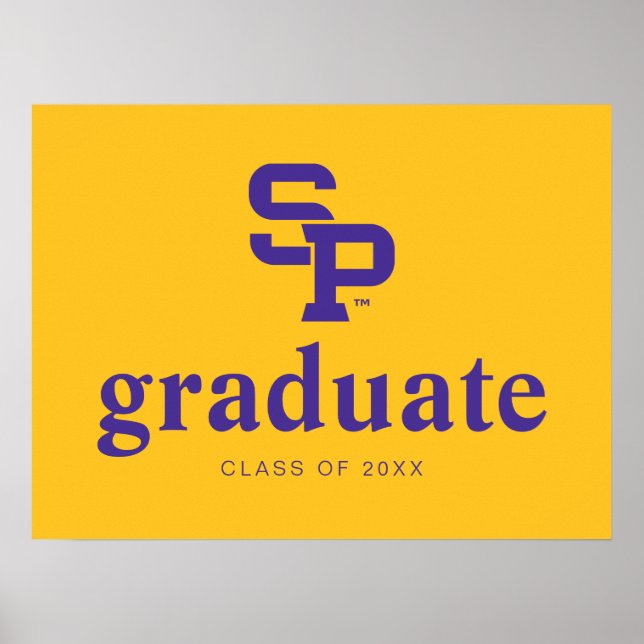 University of Wisconsin Stevens Point  Graduation Poster (Front)