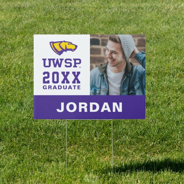 University of Wisconsin Stevens Point  Graduation Sign (Insitu)