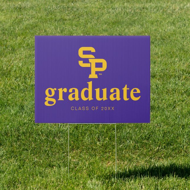 University of Wisconsin Stevens Point  Graduation Sign (Insitu)