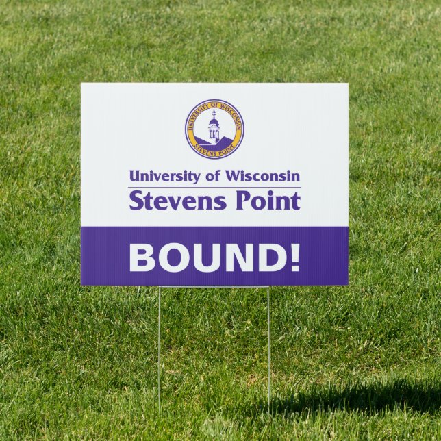University of Wisconsin Stevens Point  Graduation Sign (Insitu)