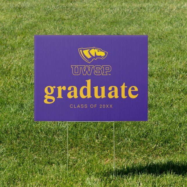 University of Wisconsin Stevens Point  Graduation Sign (Insitu)
