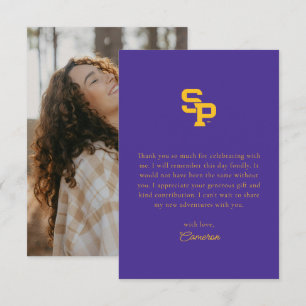 University of Wisconsin Stevens Point Graduation Thank You Card