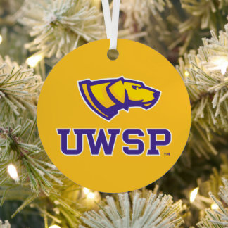 University of Wisconsin Stevens Point Holiday Metal Ornament