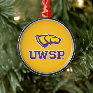 University of Wisconsin Stevens Point Holiday Metal Ornament