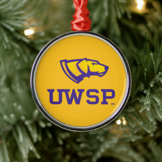 University of Wisconsin Stevens Point Holiday Metal Ornament