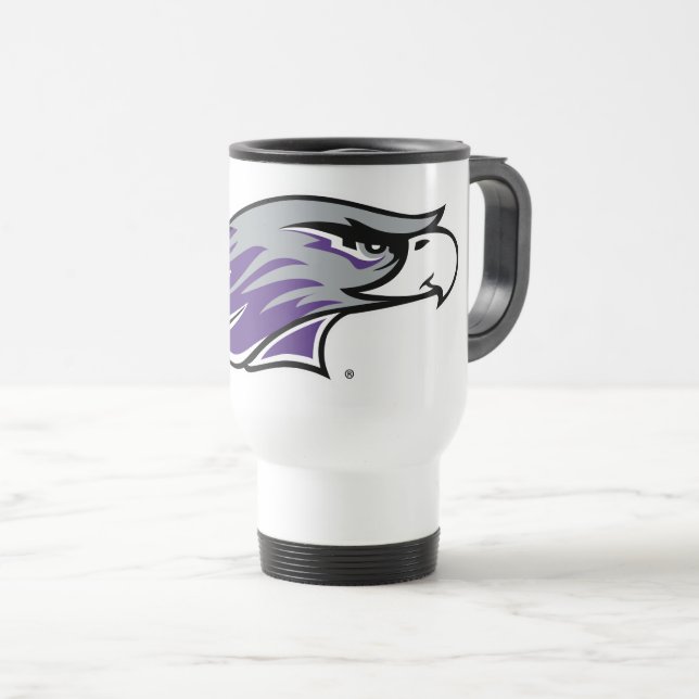University of Wisconsin Warhawks Travel Mug (Front Right)