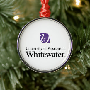 University of Wisconsin Whitewater Metal Ornament