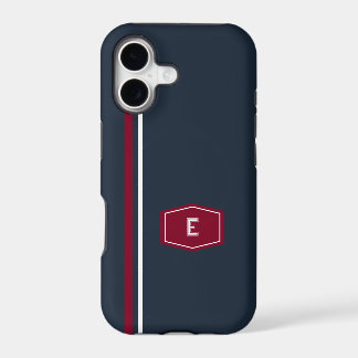 University school style Monogram iPhone 17 Case