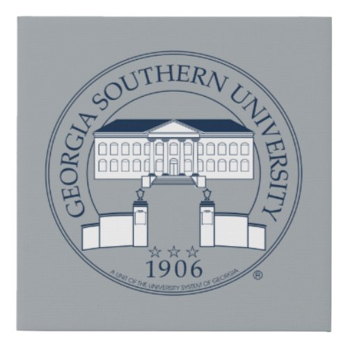 University Seal Faux Canvas Print