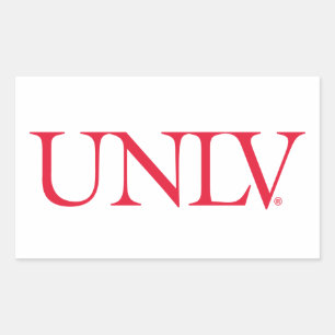 University UNLV Rectangular Sticker