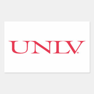 University UNLV Rectangular Sticker