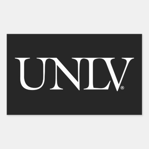 University UNLV Rectangular Sticker