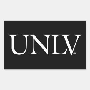 University UNLV Rectangular Sticker