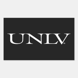 University UNLV Rectangular Sticker