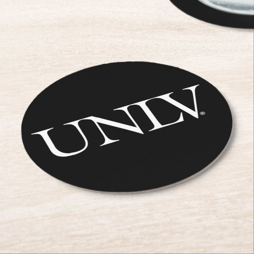 University UNLV Round Paper Coaster