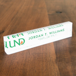 University Wordmark Desk Name Plate
