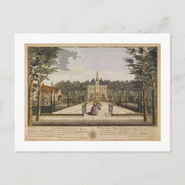 unk. colorization 1760 Print Kasteel De Essenburg Postcard (Front)
