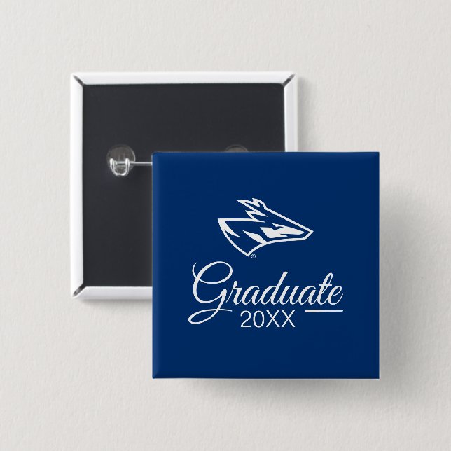 UNK Lopers Graduate Button (Front & Back)