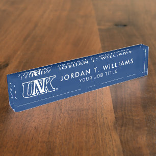 UNK University of Nebraska at Kearney Desk Name Plate