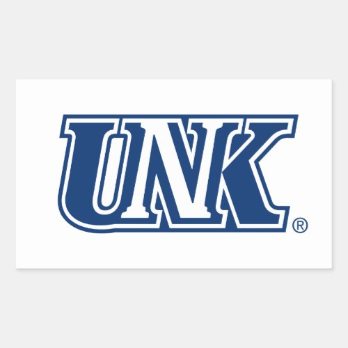 UNK  University of Nebraska at Kearney Rectangular Sticker