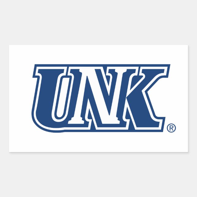 UNK | University of Nebraska at Kearney Rectangular Sticker (Front)