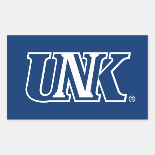 UNK  University of Nebraska at Kearney Rectangular Sticker