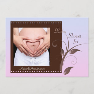 Unknown Gender - Photo Baby Shower Invitation