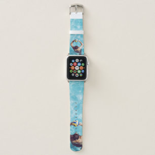 Unknown person playing beach volleyball apple watch band