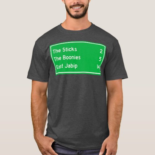 Unknown Places Road Sign T_Shirt