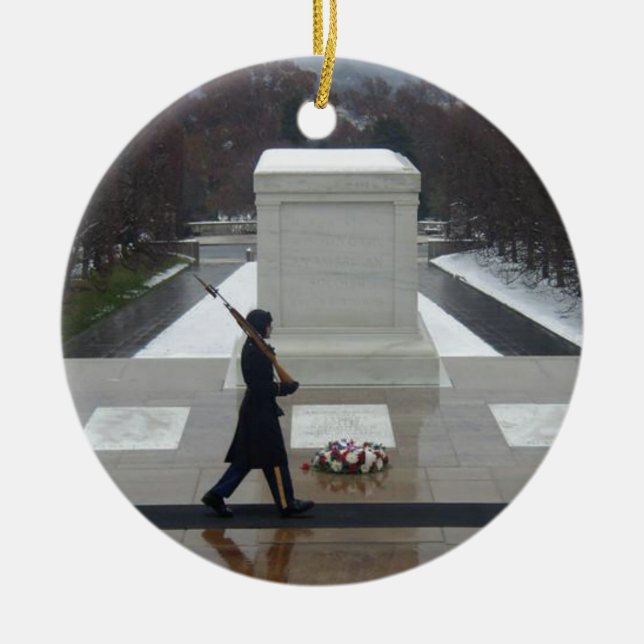 "Unknown Soldier" Ceramic Ornament (Front)