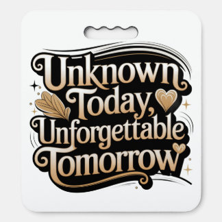Unknown Today, Unforgettable Tomorrow Seat Cushion