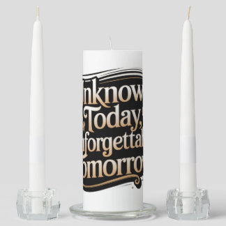 Unknown Today, Unforgettable Tomorrow Unity Candle Set