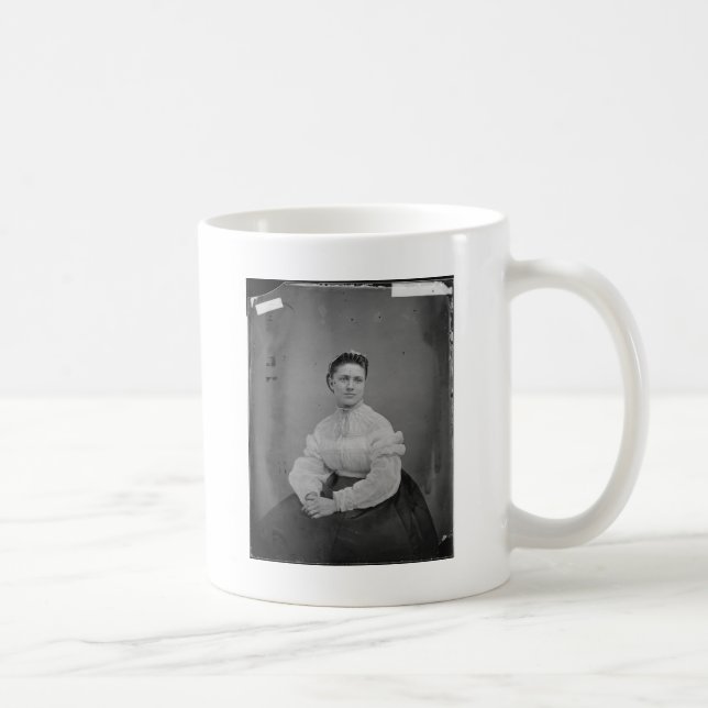 Unknown Woman Civil War Era Portrait Coffee Mug (Right)