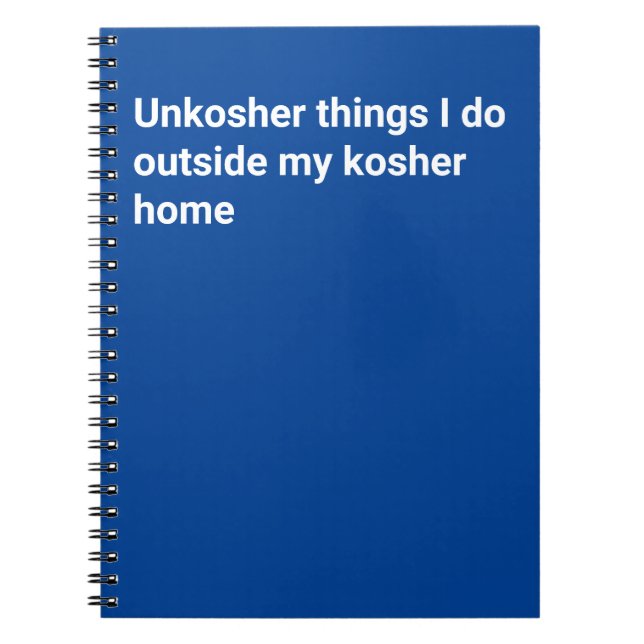 Unkosher Notebook (Front)