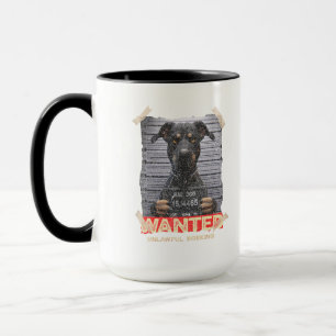 Unlawful Barking: The Doberman's Stern Warning Mug