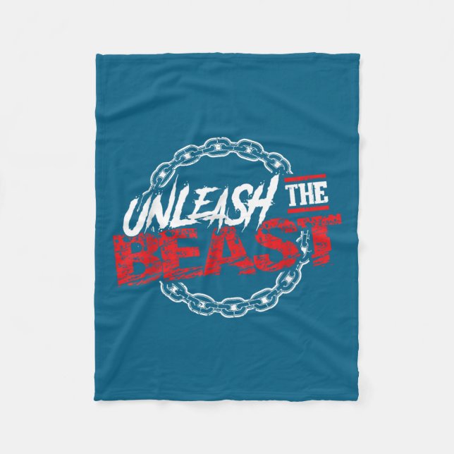 Unleahe _ Gym Mode Fitness Motivation Wer  Fleece Blanket (Front)