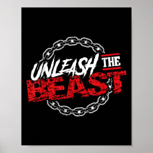 Unleahe _ Gym Mode Fitness Motivation Wer  Poster