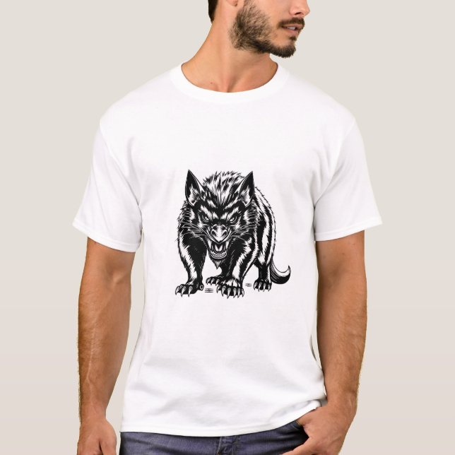 Unleash Ancient Tasmanian Devil Spirit T-Shirt (Front)