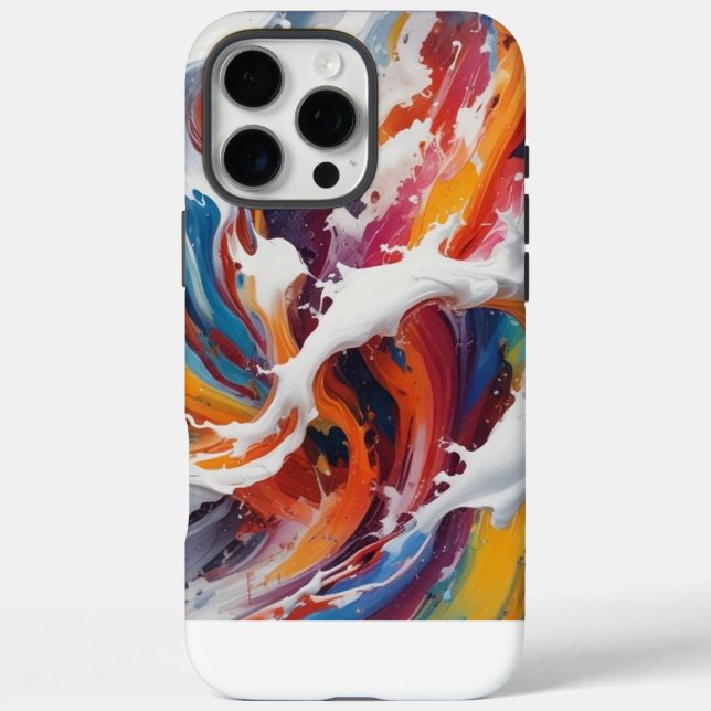 Unleash Creativity Gift: Vibrant Abstract Case-Mate iPhone Case (Back)