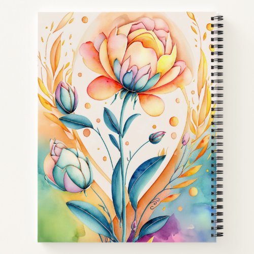 Unleash Creativity with Elegant Floral Spiral  Notebook