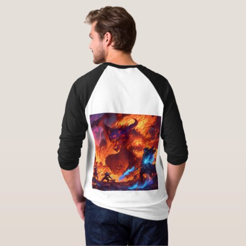 Unleash Epic Fantasy Art Dragons Myths and Meta T_Shirt