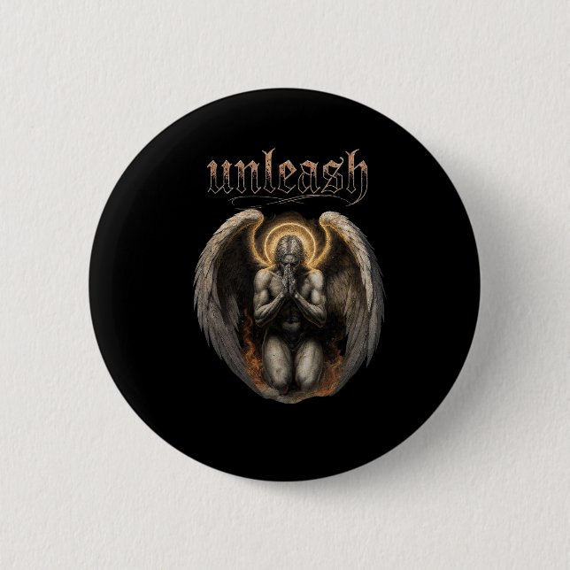 Unleash Fallen Angel Button (Front)