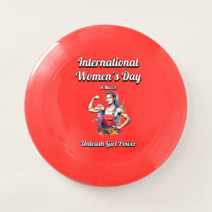 Unleash Girl Power. International Women's Day. Wham-O Frisbee