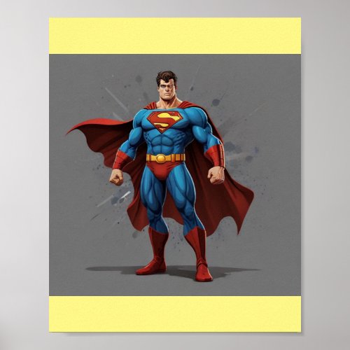 Unleash Inner Strength Super Strong Superhero  Poster